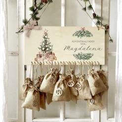 Adventskalender aus Holz zum Befüllen Personalisiert für Männer und Frauen