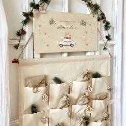 Adventskalender mit Namen Befüllen Boho Stoff Adventskalender