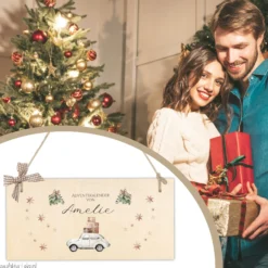 Adventskalender mit Namen Befüllen Boho Stoff Adventskalender