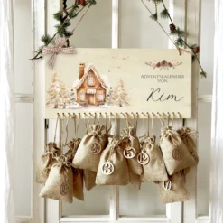 Adventskalender Personalisiert für die Adventszeit für Frauen und Männer mit Namen zum Befüllen