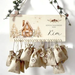 Adventskalender Personalisiert für die Adventszeit für Frauen und Männer mit Namen zum Befüllen