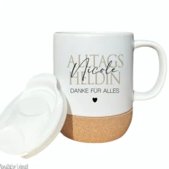 Alltagsheldin Tasse Personalisiert Tasse Name Geschenk für Kollege Dankeschön Geschenk Freundin Kollegin Mama Papa Oma Opa Danke Geschenk