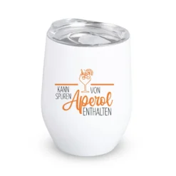 Aperolbecher to go Weinbecher Edelstahl Weinglas Isolierter Becher Aperol Spritz Thermobecher Geschenk Frau Freundin