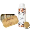 Autumn Nachhaltiges Set bestehend aus Brotdose u. Trinkflasche | Personalisiertes Geschenk mit Namen u. Spruch