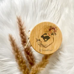 Boho Duftkerze Ostern mit Wunschtext im Glas als personalisiertes Ostergeschenk