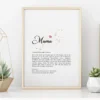 Digitales Poster für die beste Mama | Geschenk für Mütter mit Definition | zum Ausdrucken