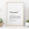 Digitales Poster für die Schwester | Geschenk für dein Schwesterherz mit Definition | zum Ausdrucken