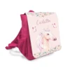 Einhorn Kindergartenrucksack mit Namen | Personalisierter rosa Rucksack für Mädchen | Nachhaltiges Geschenk für Kindergartenkinder von 2-6 Jahre