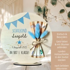 Einschulung Geschenk Einschulung Geld Geschenk Schulkind 2026 Einschulungsgeschenk Name Geschenke zum Schulanfang Mädchen Junge Einschulung