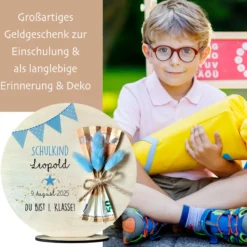 Einschulung Geschenk Einschulung Geld Geschenk Schulkind 2026 Einschulungsgeschenk Name Geschenke zum Schulanfang Mädchen Junge Einschulung