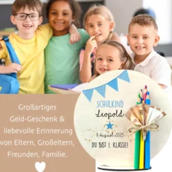 Einschulung Geschenk Einschulung Geld Geschenk Schulkind 2026 Einschulungsgeschenk Name Geschenke zum Schulanfang Mädchen Junge Einschulung