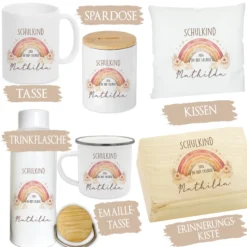 Einschulung Geschenk 2026 – Spardose personalisiert mit Namen – Schulkind Junge Mädchen – Geschenk zum Schulanfang