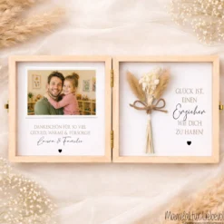 Erzieherin Geschenk personalisiert | Abschiedsgeschenk Kita Kindergarten | Danke Geschenk Erzieherin Holzbox Dankeschön mit Namen des Kind
