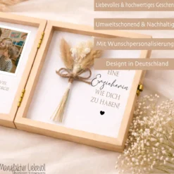 Erzieherin Geschenk personalisiert | Abschiedsgeschenk Kita Kindergarten | Danke Geschenk Erzieherin Holzbox Dankeschön mit Namen des Kind