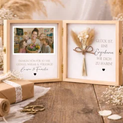 Erzieherin Geschenk personalisiert | Abschiedsgeschenk Kita Kindergarten | Danke Geschenk Erzieherin Holzbox Dankeschön mit Namen des Kind