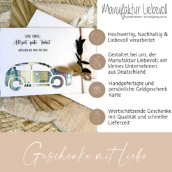 Führerschein Geldgeschenk Karte I Personalisierte Bestanden Glückwunschkarte Auto I persönliches Geschenk | Geld verschenken