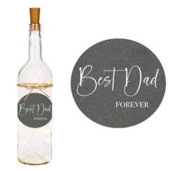 Flaschenlicht "Best Dad forever" | Perfektes Geschenk für coole Väter | Originielle Geschenkidee für den Papa | 3 Produktvarianten zur Auswahl