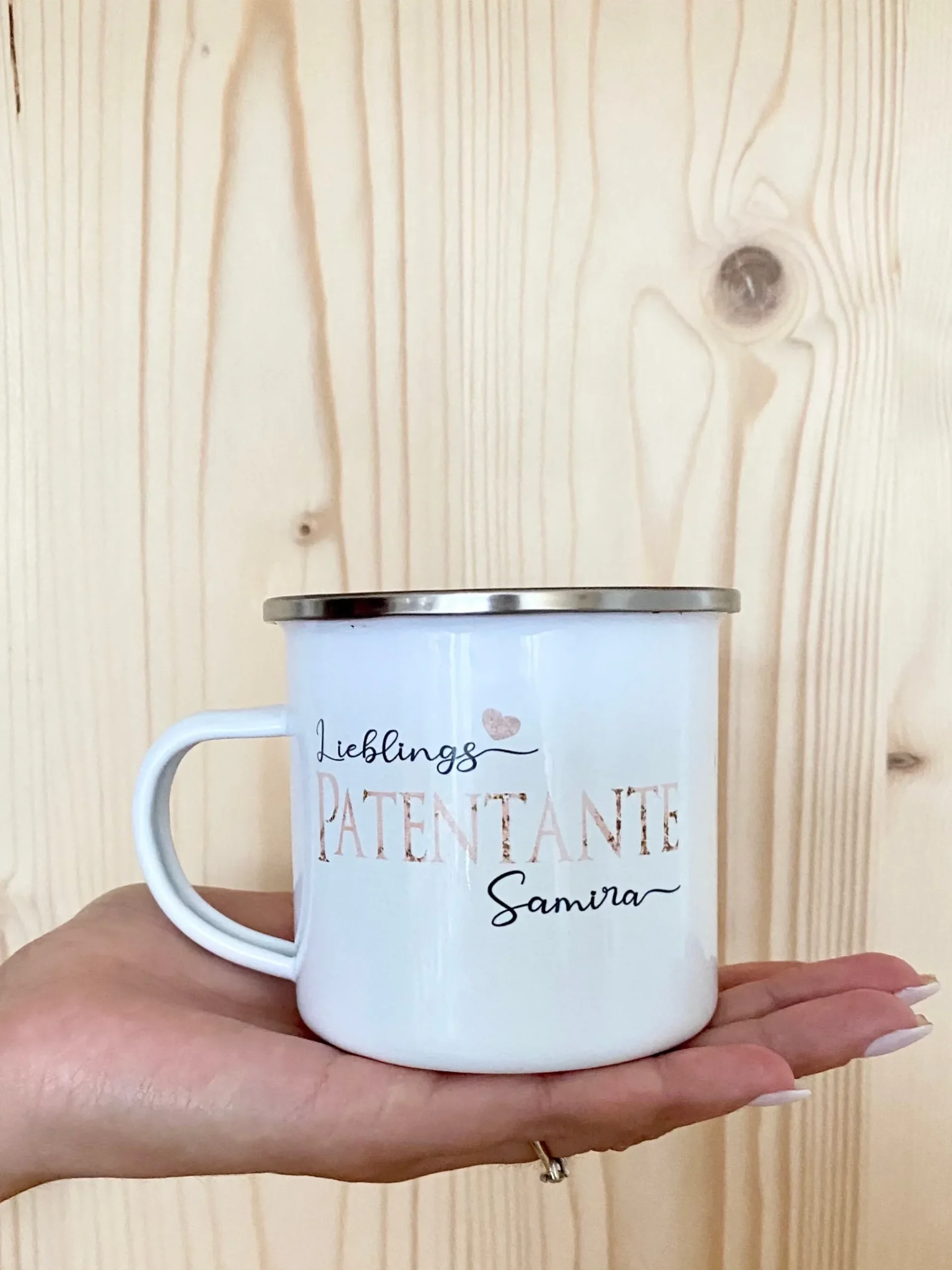 Flaschenlicht für die Patentante | Personalisiertes Geschenk mit Namen | 3 Produktvarianten zur Auswahl