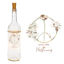 Flaschenlicht "Licht der Hoffnung" | Ein Friedensgeschenk das Kraft schenken soll