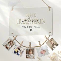 Fotogeschenk Erzieherin Geschenk Geburtstag Erzieher Namen Abschiedsgeschenk Kita Geburtstagsgeschenk