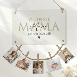 Fotogeschenk Mama Geschenk Geburtstag Geburtstagsgeschenk Mama Namen Muttertag