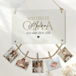 Fotogeschenk Oma Geschenk Geburtstag Geburtstagsgeschenk Großmutter Namen