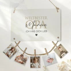 Fotogeschenk Opa Geschenk Geburtstag Geburtstagsgeschenk Großvater Namen