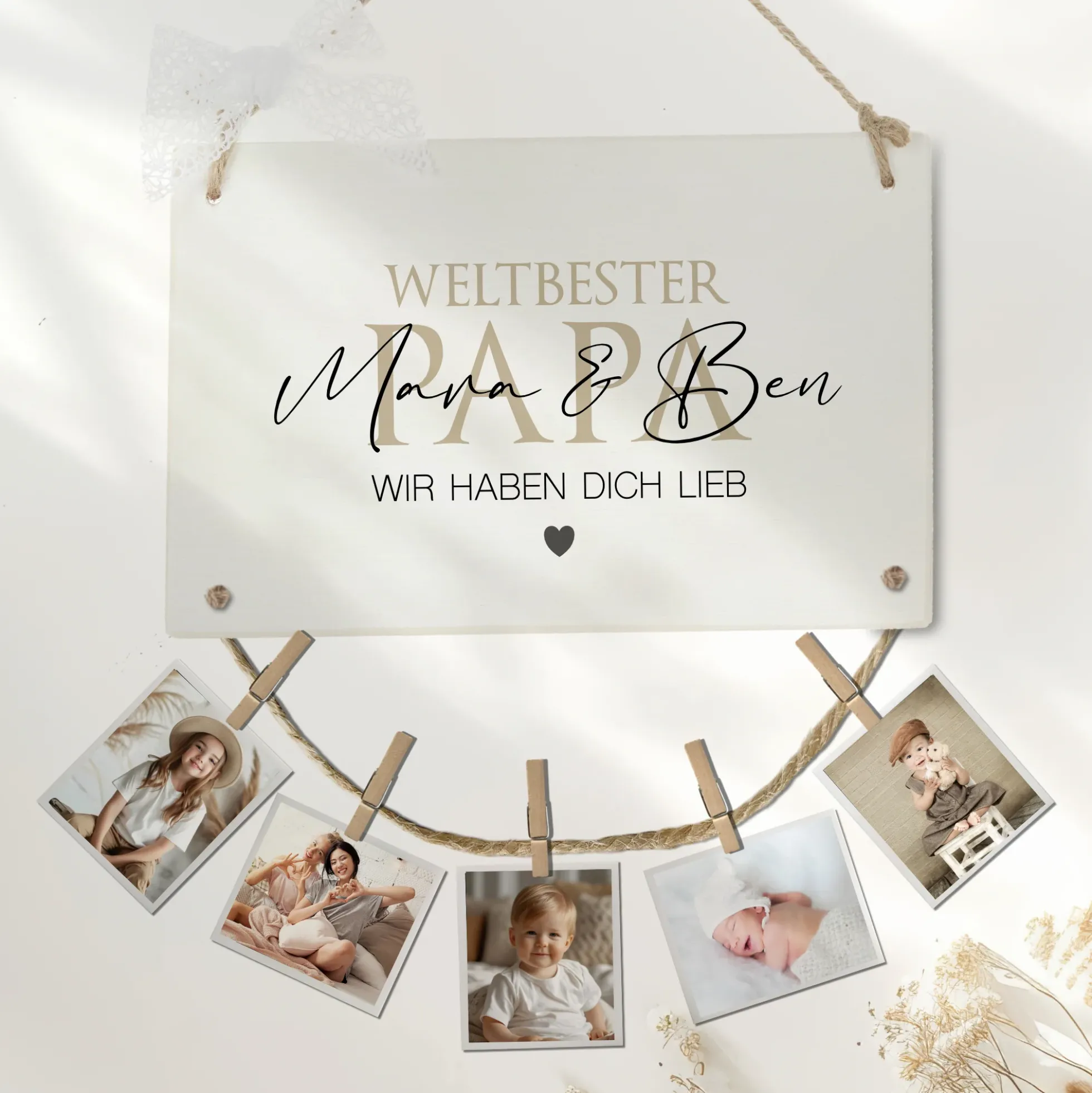 Fotogeschenk Papa Geschenk Geburtstag Geburtstagsgeschenk Papa Namen Vatertag