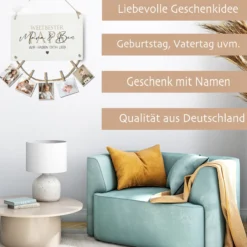 Fotogeschenk Papa Geschenk Geburtstag Geburtstagsgeschenk Papa Namen Vatertag