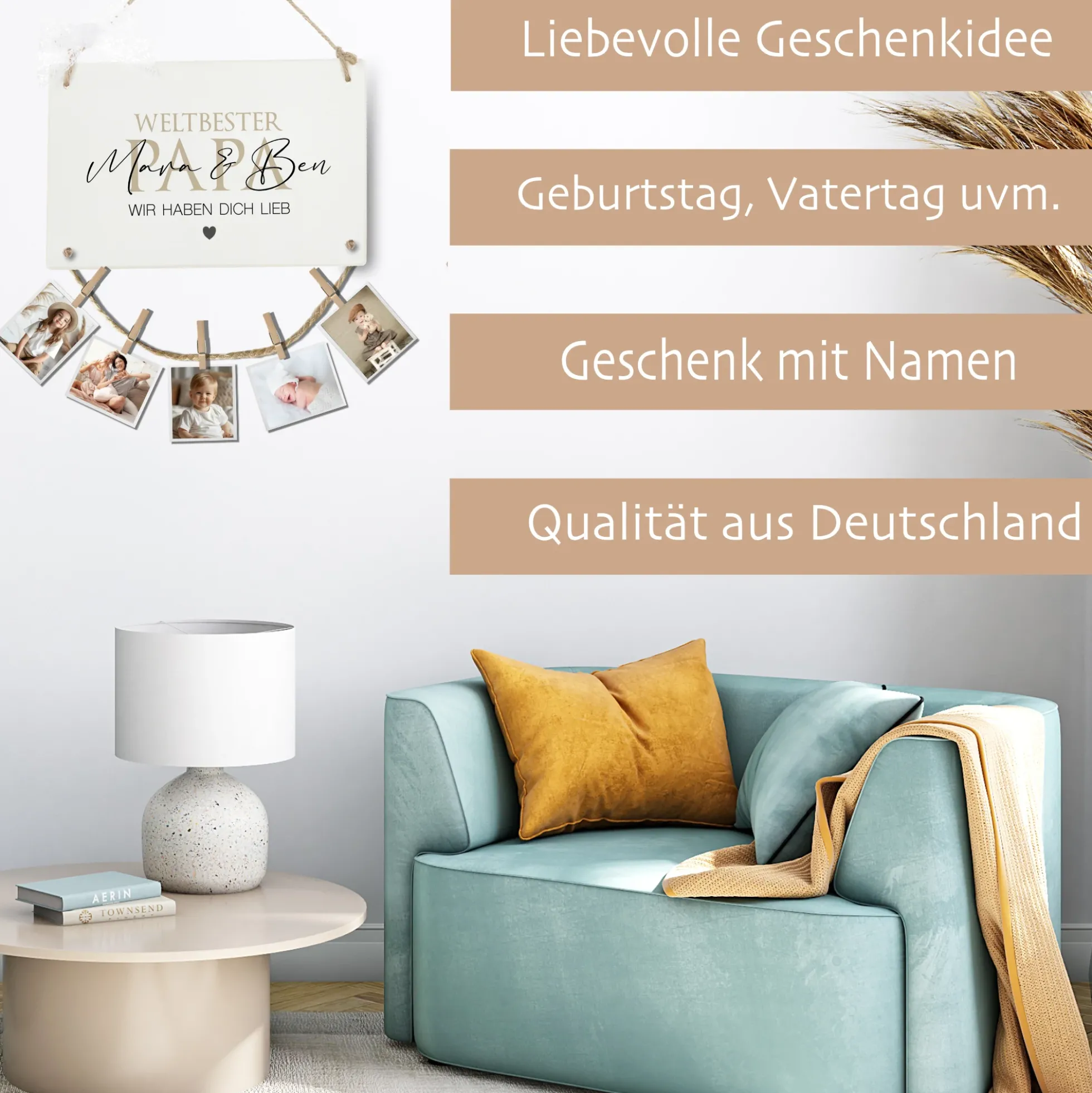 Fotogeschenk Papa Geschenk Geburtstag Geburtstagsgeschenk Papa Namen Vatertag