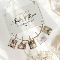 Fotogeschenk Papa Geschenk Geburtstag Geburtstagsgeschenk Papa Namen Vatertag