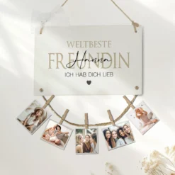 Freundin Geschenk Geburtstag Fotogeschenk Lieblingsfreundin Geburtstagsgeschenk Personalisiert