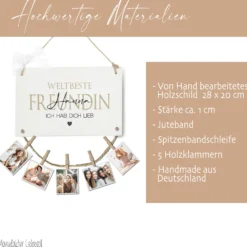 Freundin Geschenk Geburtstag Fotogeschenk Lieblingsfreundin Geburtstagsgeschenk Personalisiert