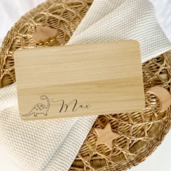 Frühstücksbrett aus Holz mit Tiermotiven und Wunschnamen graviert | Große Motivauswahl