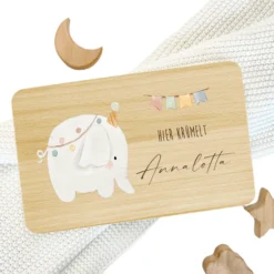 Frühstücksbrett personalisiertes Babygeschenk Geburt Taufe Baby Taufgeschenk Schneidebrett mit Namen| Große Motivauswahl