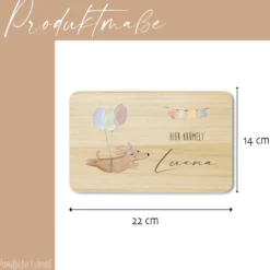 Frühstücksbrett personalisiertes Babygeschenk Geburt Taufe Baby Taufgeschenk Schneidebrett mit Namen| Große Motivauswahl