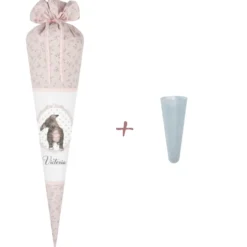 Geblümte Schultüte aus Stoff genäht | Motiv 