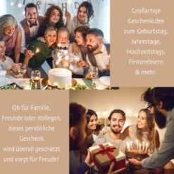 Geburtstag Geschenk Frauen & Männer 18 20 30 40 50 60 70 80 90 Geldgeschenke Gästebuch Holz Geburtstag LED Deko Personalisierte Geburtstagsgeschenke