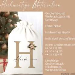 Geschenksack Namen Nikolaussack