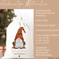 Geschenksack Namen Nikolaussack 