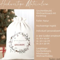 Geschenksack Namen Nikolaussack 