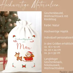 Geschenksack Namen Nikolaussack