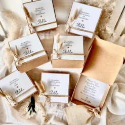 Geschenkschachtel Jugendweihe, Konfirmation, Kommunion, Firmung, Taufe, Einschulung Karte mit Namen, Geldgeschenk Box inkl. Jutebeutel I Manufaktur Liebevoll