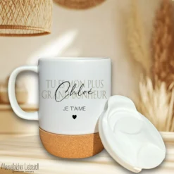 Geschenk Tasse Namen französisch, Kaffeetasse Tee Tasse Geburtstag, Je t'aime Geschenk Freundin Mama Geburtstagsgeschenk Valentinstag Frau