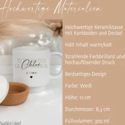 Geschenk Tasse Namen französisch, Kaffeetasse Tee Tasse Geburtstag, Je t'aime Geschenk Freundin Mama Geburtstagsgeschenk Valentinstag Frau