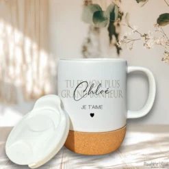 Geschenk Tasse Namen französisch, Kaffeetasse Tee Tasse Geburtstag, Je t'aime Geschenk Freundin Mama Geburtstagsgeschenk Valentinstag Frau