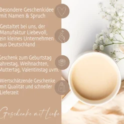 Geschenk Tasse Namen italienisch, Kaffeetasse Tee Tasse Geburtstag, TI AMO Geschenk Freundin Mama Geburtstagsgeschenk Valentinstag Frau