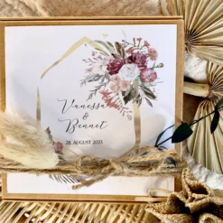 Geschenkverpackung zur Hochzeit, Individuelles personalisiertes Geldgeschenk inkl. Jutebeutel