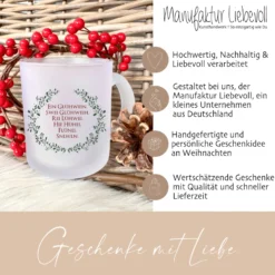 Glastasse Glühwein mit Spruch - Ein Glühwein, swei Glühweih...