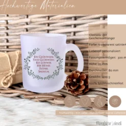 Glastasse Glühwein mit Spruch - Ein Glühwein, swei Glühweih...
